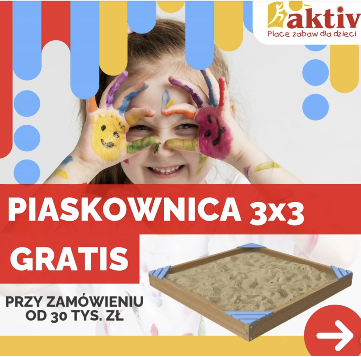 promocja AKTIV piaskownica gratis przy zakupie 30k